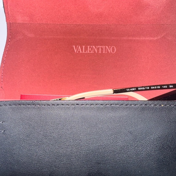 Valentino Brown and Black Sunglasses with Geometric Design main image 5